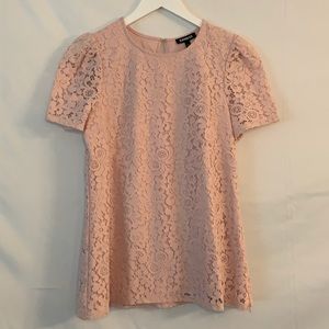Express Blush Pink Lace Blouse.